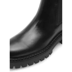 Angies Chelsea-støvler i læder Sort