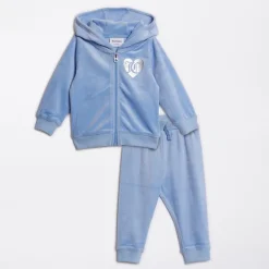 Baby Piger Velour Træningsdragt Della Robbia Blå