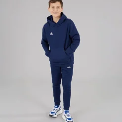 Børn Entrada 22 Pullover Hoodie Team Navy Blue