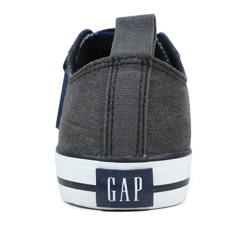 Børn Houston Velcro IV Lærredgummisko Sort