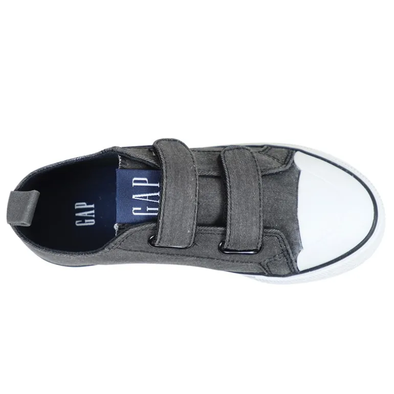 Børn Houston Velcro IV Lærredgummisko Sort