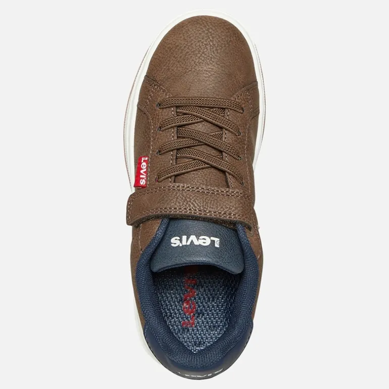 Børn Piper Sneakers Mørkebrun Navy 2241