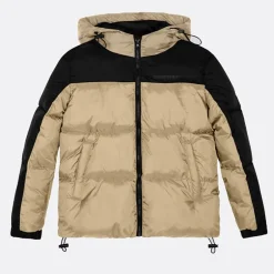 Børne Hætte Jakke Khaki / Sort