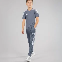 Børne Junior Tiro 23 League T Shirt Team Onix/Hvid