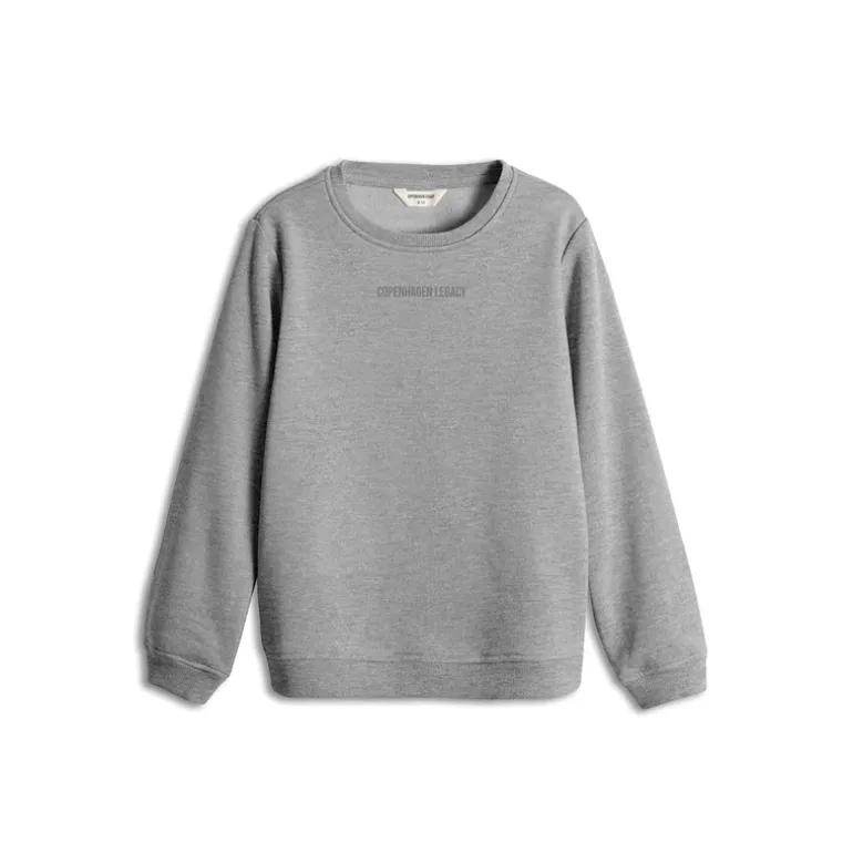 Børne Sweatshirt Grå Melange