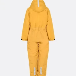 Børne vandtæt overtræksdragt Oxford snedragt sennepsgul