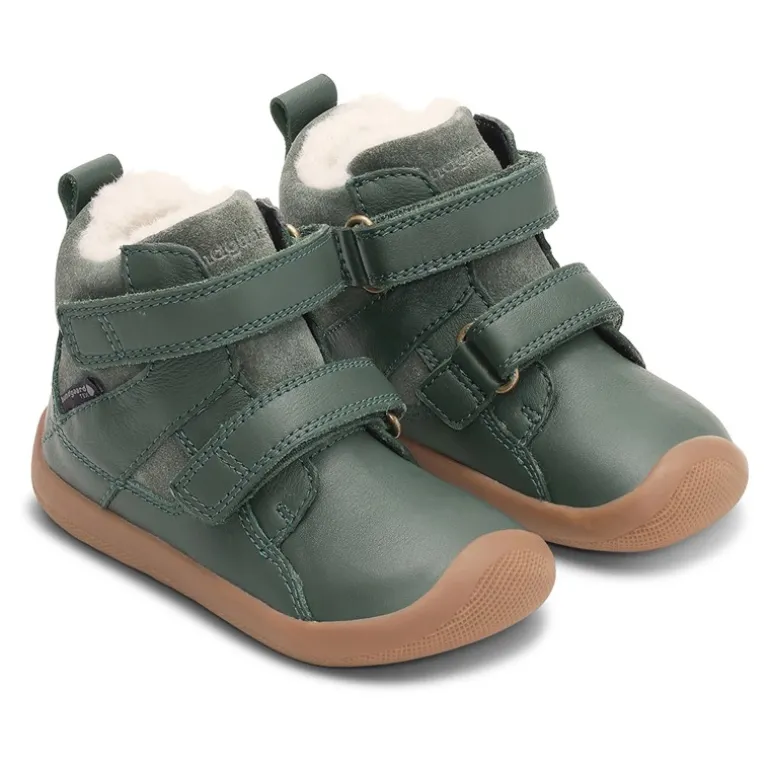 Børne Willie Strap Tex Støvler Flaskegrøn