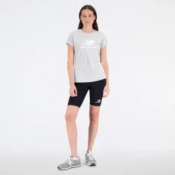 Dame Basic Stacked Logo T-Shirt Athletic Grå