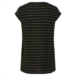 Dame Billo Lurex T Shirt Sort