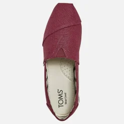 Dame Canvas Alpargata Espadrilles Mørk Blomme