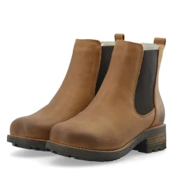 Dame Caskarla Chelsea Støvler Wr Varm Foring Olieret Nubuck Bison