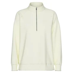 Dame Chilli Halv lynlås sweatshirt White Pepper