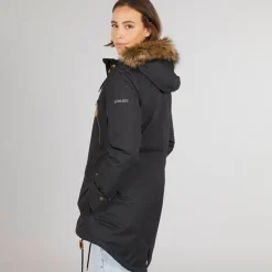 Dame Clea Isoleret Vandtæt Parka Sort