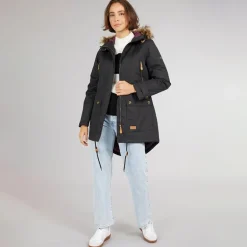 Dame Clea Isoleret Vandtæt Parka Sort