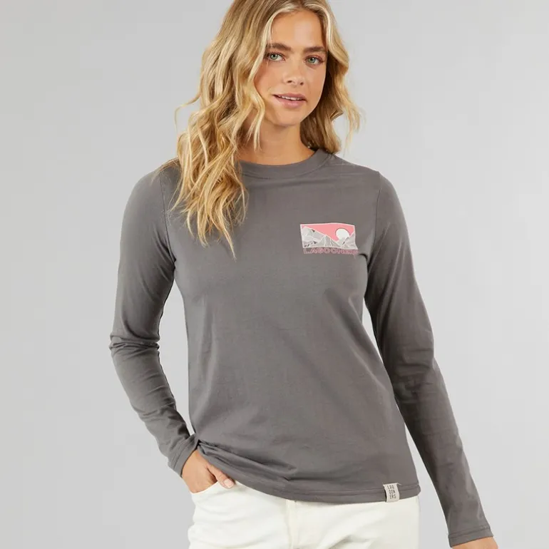 Dame Cullen Langærmet T-shirt Koksgrå