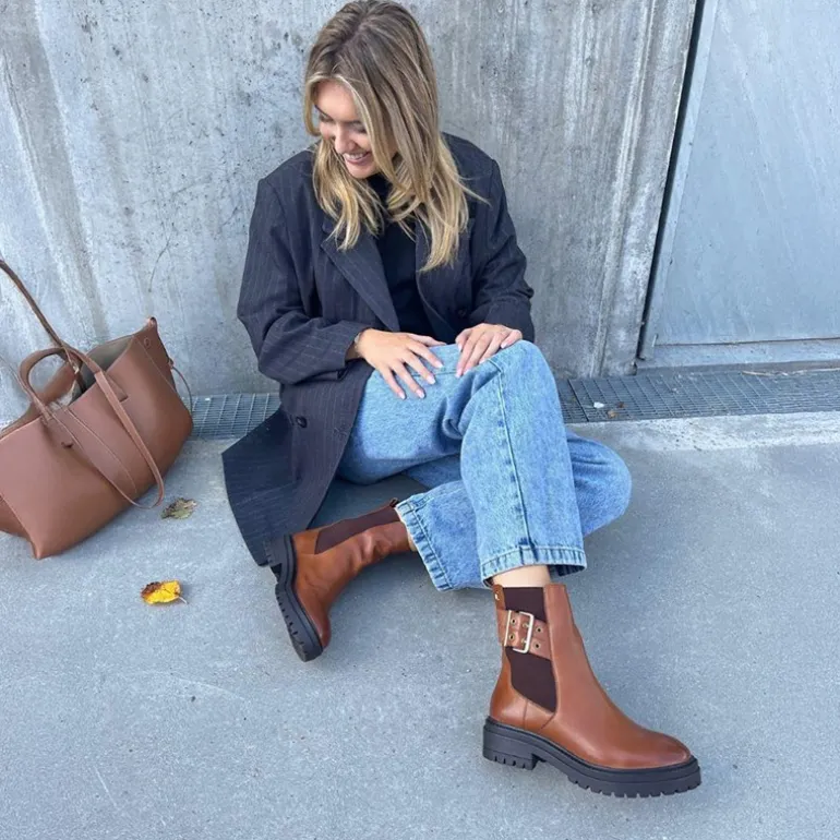 Dame det er som efterårsstøvler 0241 Cognac