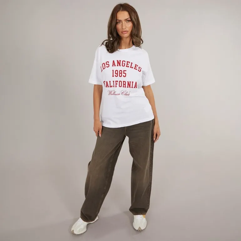 Dame Erin Baggy Jeans Medium Brun Denim