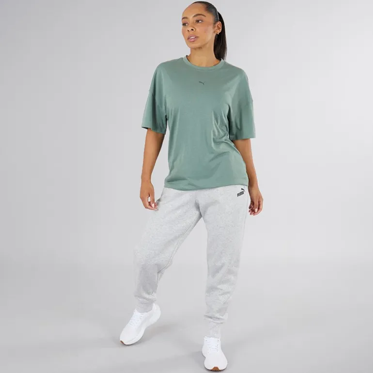 Dame Essentials Logo Joggers Lys Gråmeleret