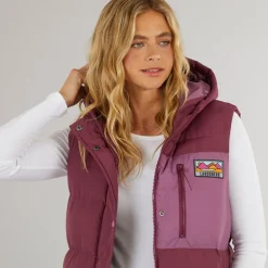 Dame Explorer Gilet Burgundy