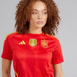 Dame FEF Spanien Dame 24/​25 Autentisk Hjemme Trøje Better Scarlet