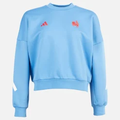 Dame FFR Frankrig Rugby Z.N.E. Rejse Sweatshirt Focus Blue