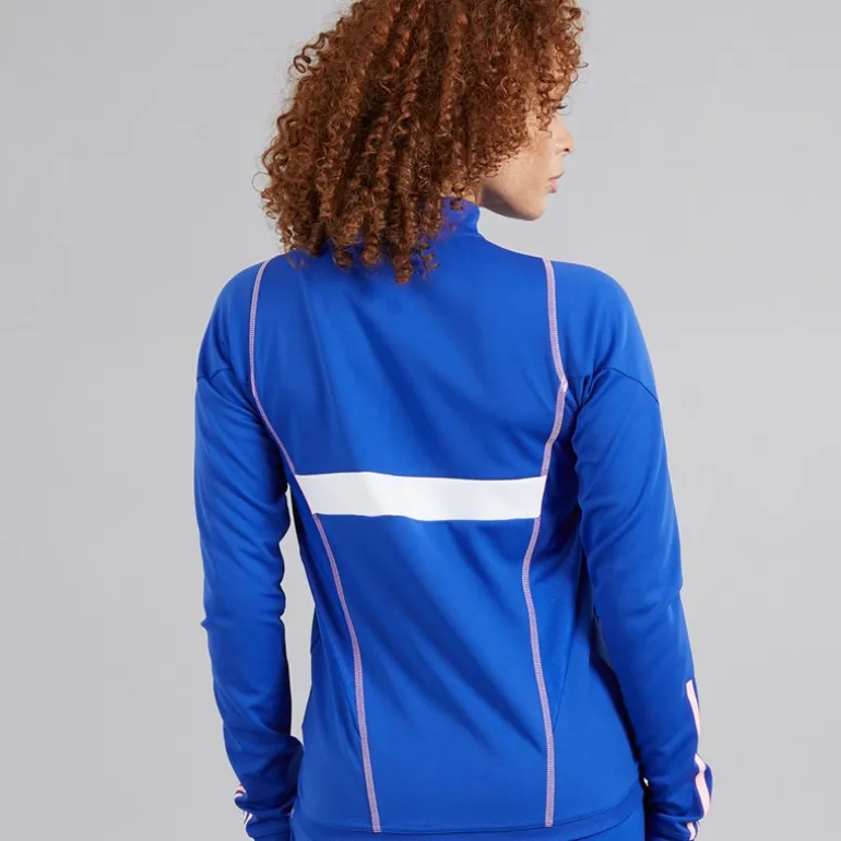 Dame FFR Frankrig Track Jakke Semi Lucid Blue