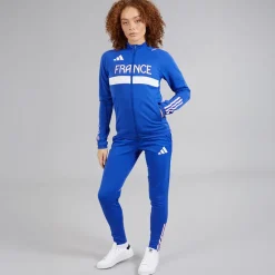 Dame FFR Frankrig Track Jakke Semi Lucid Blue