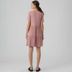 Dame Filli Calia Kortærmet Mini Kjole Nostalgi Rose