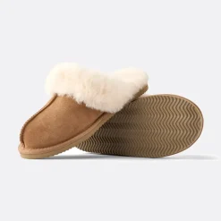 Dame Fåreskind Hjemmesko Brun