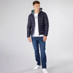 Dame Gattering Puffer Jakke Midnat