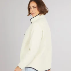 Dame Hyacint Fuld Lynlås Fleece Spøgelse