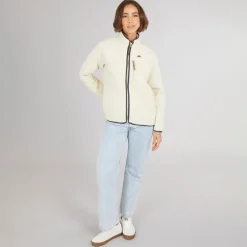 Dame Hyacint Fuld Lynlås Fleece Spøgelse