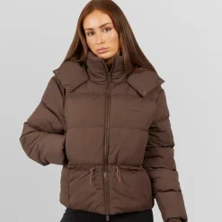 Dame justerbar talje puffer kaffe