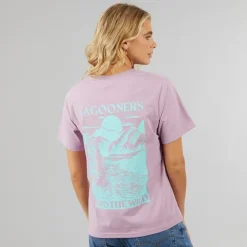 Dame Kidwelly T-shirt Støvet malva