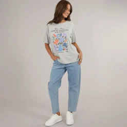 Dame Lisbon Høj Talje Mom Jeans Lyseblå Denim