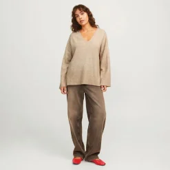 Dame Lucca V-hals Trøje Peyote