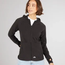 Dame Maraton Fuld Lyn Lækker Fleecejakke Sort