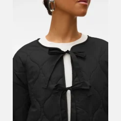 Dame Sabine Quiltet Jakke Sort