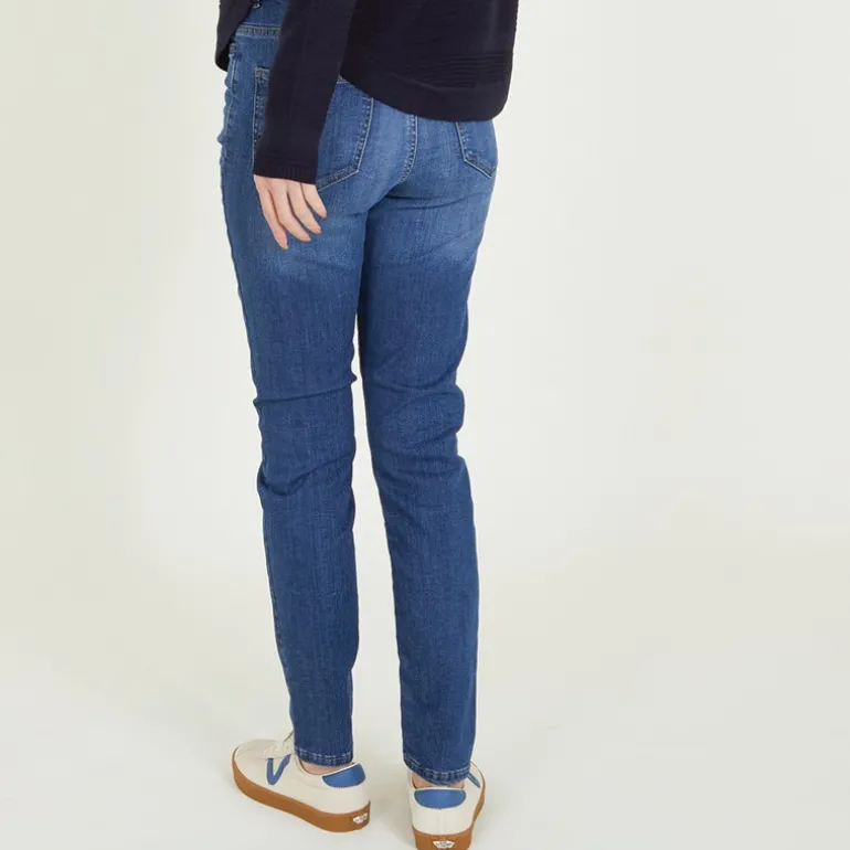 Dame Satty Skinny Jeans Blå