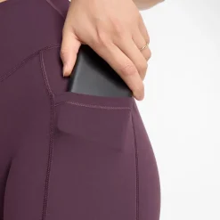 Dame Slanke NB Dry Højtaljede Tætsiddende Leggings Blomme Brun