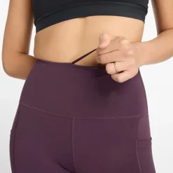 Dame Slanke NB Dry Højtaljede Tætsiddende Leggings Blomme Brun