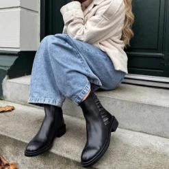 Dame Støvlerne Mode Kærlighed 0001 Black