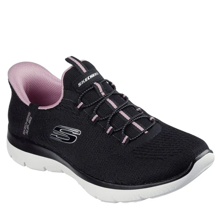 Dame Summits Drømmesøger Slip-In Sneakers Black & Purple/Mauve