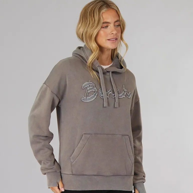 Dame Trait Hættetrøje Grafit Grå