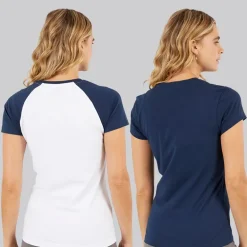 Dame T-shirts Nerissa Topak Hvid/​Blå