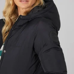 Dame Willah Kort Dunjakke Sort