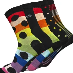 Dames Dorit Strømper 5-pak Sort/​Multi