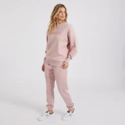 Dametøj Dera Træningssæt Vasket Mørk Rosa