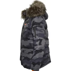 Drenge Calcott Jakke Sort Digi Camo