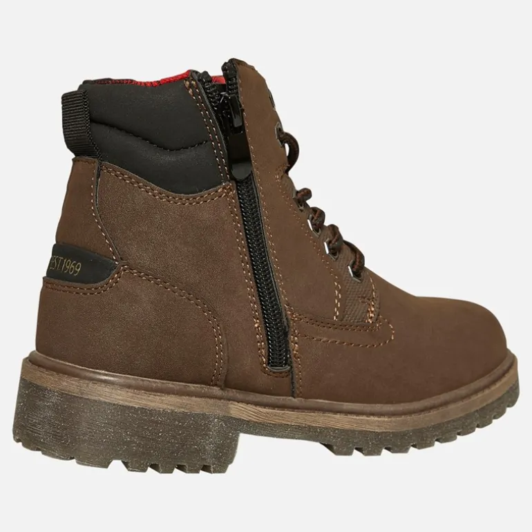 Drenge Dayton II Mellem Snøre Støvler Sepia